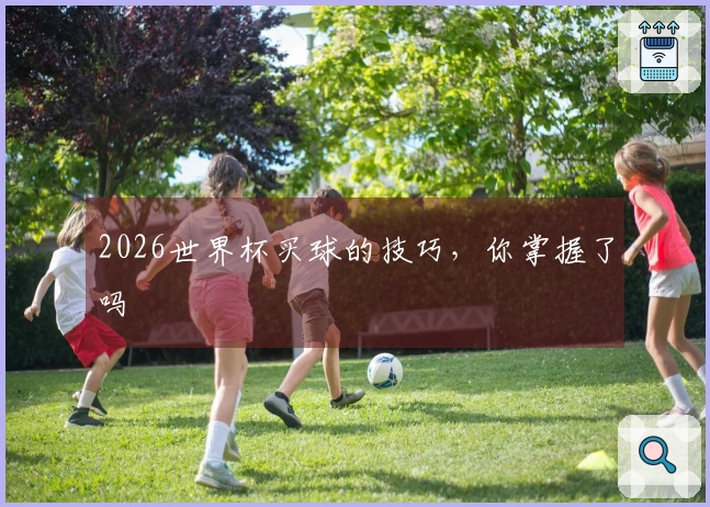 2026世界杯买球的技巧，你掌握了吗